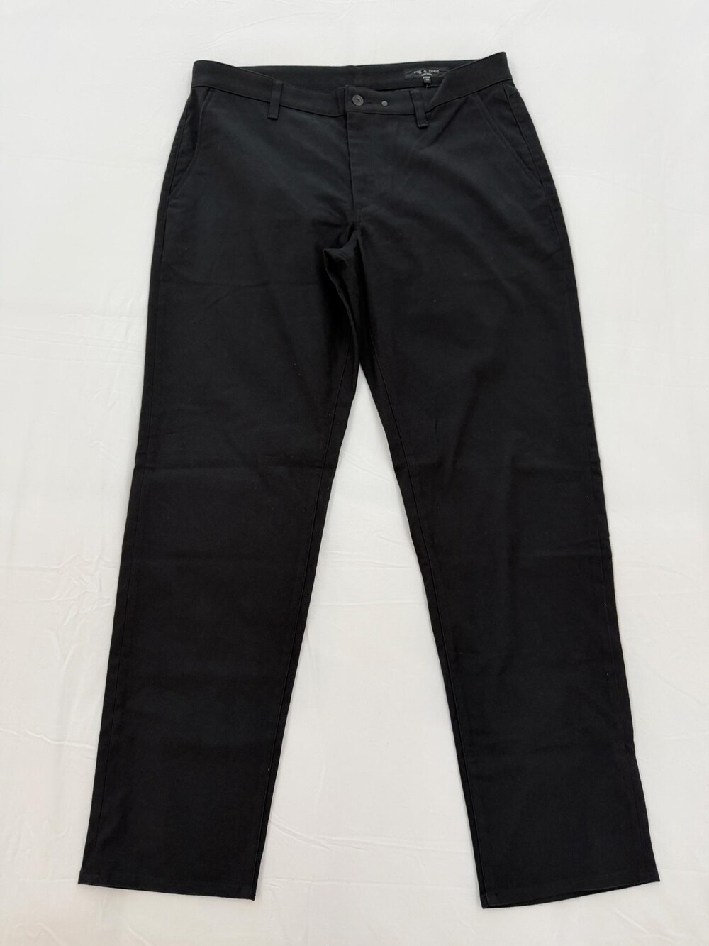 Rag & Bone Pants Mens 36 Black Standard Flannel Chino Stretch Casual Business
